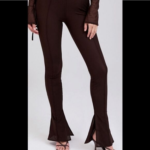 Mistress Rocks thin flare bottom black pants - Picture 1 of 12